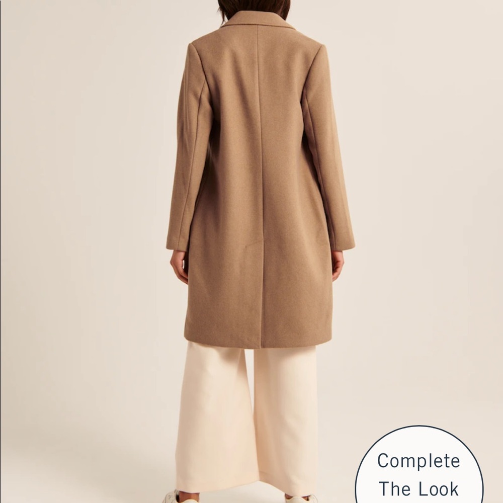 NWT Abercrombie Wool Blend Dad Coat